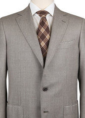 Luigi Borrelli Cream Wool Solid Suit - (LB1016174) - Parent
