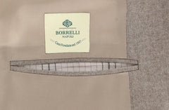 Luigi Borrelli Cream Wool Solid Suit - (LB1016174) - Parent