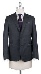 Borrelli Charcoal Gray Wool Solid Suit - 40/50 - (201803089)