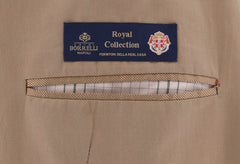 Luigi Borrelli Light Brown Cotton Solid Suit - (LBRC175160) - Parent