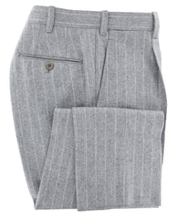 Luigi Borrelli Gray Wool Striped Suit - (LB4043171R8X4) - Parent