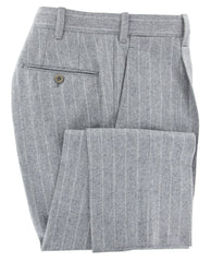 Luigi Borrelli Gray Wool Striped Suit - (LB4043171R8) - Parent