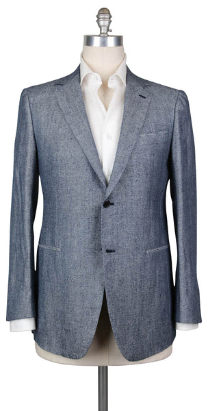 Luigi Borrelli Blue Nail Head Sportcoat - 40/50 - (B4223362R8)