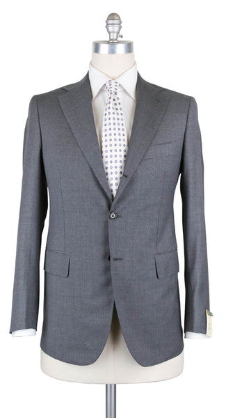Luigi Borrelli Gray Wool Solid Suit - 46/56 - (B90125414LIPARI7L)
