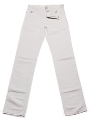 Luigi Borrelli Light Gray Solid Cotton Blend Pants - Slim - 31/47 - (1011)