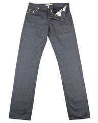 Luigi Borrelli Dark Gray Solid Jeans - Extra Slim -  32/48 - (DM)