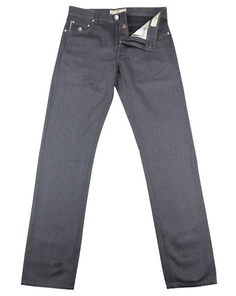 Luigi Borrelli Dark Gray Solid Jeans - Extra Slim - (DM) - Parent