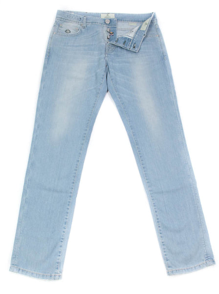 Luigi Borrelli Denim Blue Jeans - Extra Slim - ��32/48 - (CAR03311646)