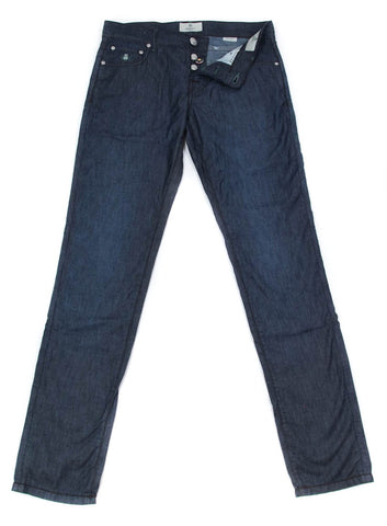 Luigi Borrelli Denim Blue Jeans - Extra Slim - 35 US / 51 EU