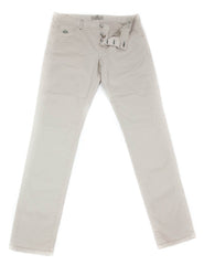 Luigi Borrelli Beige Solid Pants - Super Slim - 35/51 - (CAR2221530)