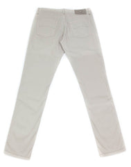 Luigi Borrelli Beige Solid Pants - Super Slim - 42/58 - (CAR2481530)