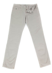 Luigi Borrelli Beige Solid Pants - Super Slim - 35/51 - (CAR2931523)