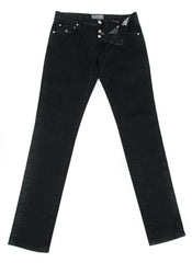 Luigi Borrelli Black Solid Pants - Super Slim - 31/47 - (CARJ0130090)