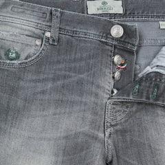 Luigi Borrelli Gray Solid Jeans - Super Slim - 32/48 - (CARSS14911645)