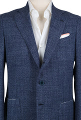 Luigi Borrelli Blue Wool Blend Solid Sportcoat - (LBSPT205270) - Parent