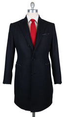 Luigi Borrelli Midnight Navy Blue Coat - 46/56 - (CUMONB901318)