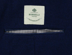 Luigi Borrelli Navy Blue Solid Coat - (CUROMA213170) - Parent