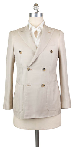 Luigi Borrelli Beige Sportcoat - 38 US / 48 EU