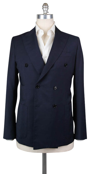 Luigi Borrelli Navy Blue Wool Sportcoat -  42/52 - (DP3000209SM)