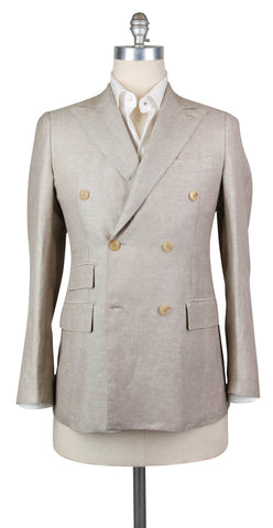 Luigi Borrelli Beige Sportcoat - 40 US / 50 EU