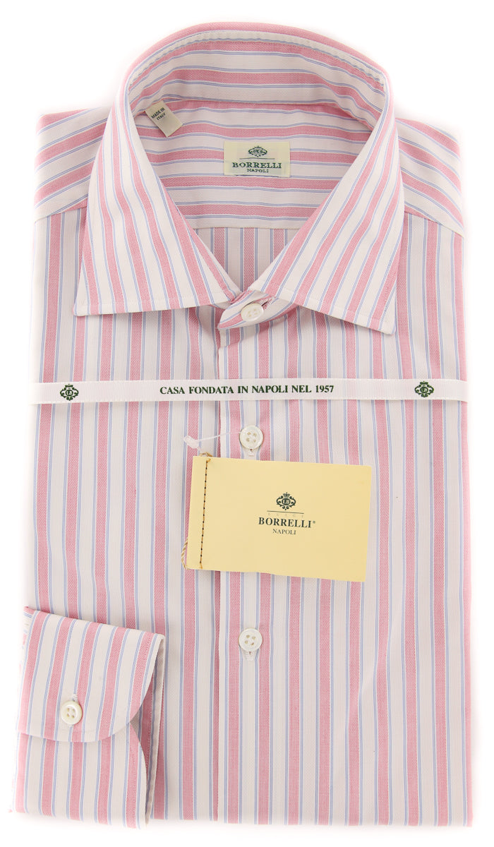 Luigi Borrelli Pink Shirt - 15.75 US / 40 EU Luigi Borrelli Pink Shirt - 15.75 US / 40 EU