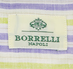 Luigi Borrelli Blue Striped Shirt - Extra Slim - 17/43 - (EV251RALPH)