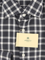 Luigi Borrelli Gray Plaid Cotton Shirt - Extra Slim - (YS) - Parent
