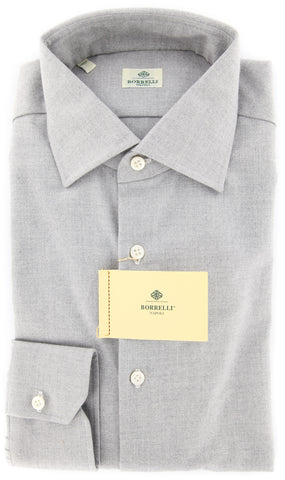 Luigi Borrelli Light Gray Shirt - 15.75 US / 40 EU