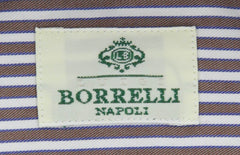Luigi Borrelli Brown Shirt - Extra Slim - 17/43 - (EV645GIANNI)