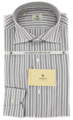 Luigi Borrelli Light Gray Shirt - Extra Slim - 15/38 - (EV650901GIANNI)