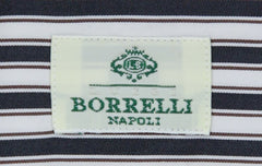 Luigi Borrelli Black Striped Cotton Blend Shirt - Extra Slim - (7O) - Parent