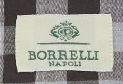 Luigi Borrelli Dark Brown Check Cotton Shirt - Extra Slim - (1D) - Parent