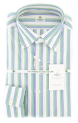 Luigi Borrelli Green Shirt - Extra Slim - 15.75/40 - (EVTS1789STEFANO)