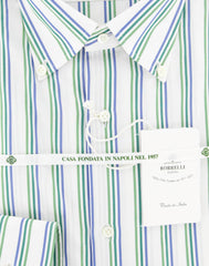 Luigi Borrelli Green Shirt - Extra Slim - 15.75/40 - (EVTS1789STEFANO)