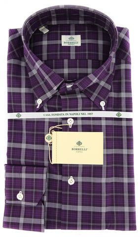 Luigi Borrelli Purple Shirt - 17 US / 43 EU