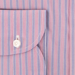 Luigi Borrelli Purple Striped Cotton Shirt - Extra Slim - (KV) - Parent