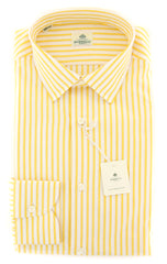 Luigi Borrelli Yellow Shirt - Extra Slim - 15.5/39 - (EV061840AL10)