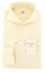 Luigi Borrelli Yellow Solid Shirt - Extra Slim - 15.5/39 - (460520LB-EV06)