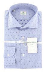 Luigi Borrelli Blue Stars Shirt - Extra Slim - 17/43 - (72LB4765)