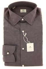 Luigi Borrelli Brown Shirt - Extra Slim - 16.5/42 - (EV0655882ST)