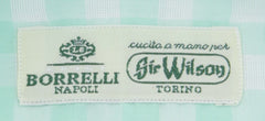 Luigi Borrelli Light Green Check Cotton Shirt - Extra Slim - (ZX) - Parent