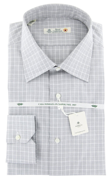Luigi Borrelli Gray Plaid Shirt - Extra Slim - (30LB110) - Parent