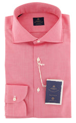 Luigi Borrelli Pink Solid Shirt - Extra Slim - 16/41 - (EV06RC11180)