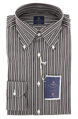 Luigi Borrelli Brown Shirt - Extra Slim - 15.75/40 - (EV06RC139860)