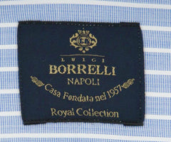 Luigi Borrelli Blue Shirt - Extra Slim - (EV0629771SEVERO) - Parent