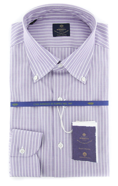Luigi Borrelli Purple Shirt - Extra Slim - (EV0629780STEFANO) - Parent