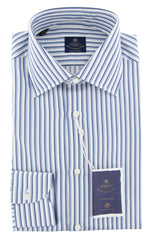 Luigi Borrelli Blue Shirt - Extra Slim - 15.75/40 - (EV06402470)