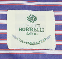 Luigi Borrelli Blue Striped Shirt - Extra Slim - (72LB1608) - Parent