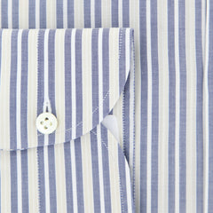 Luigi Borrelli Navy Blue Striped Shirt - Extra Slim - (201803205) - Parent