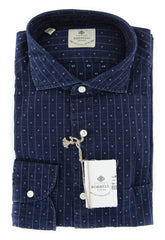 Borrelli Midnight Navy Blue Shirt - Extra Slim - 15.75/40 - (2018022212)
